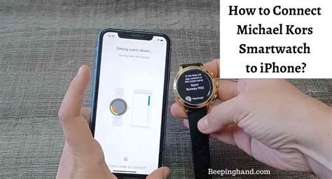 michael kors smartwatch iphone text|How to Connect Michael Kors Smartwatch to iPhone: Easy Steps .